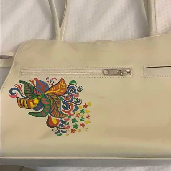 Hand painted handbag - Picture 4 of 8